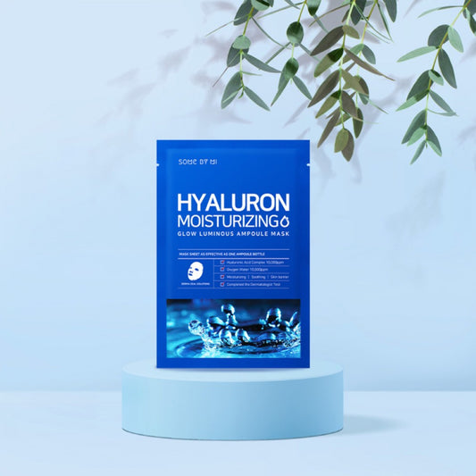 SBM Hyaluron Moisturizing Glow Luminous Ampoule Mask (4ea)