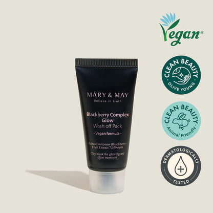 MARY&MAY Blackberry Complex Glow Wash Off Pack